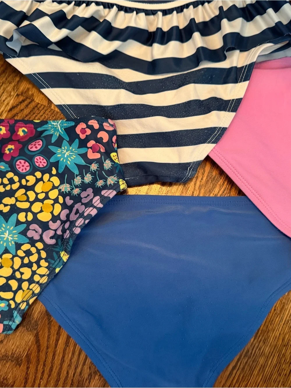 Tea Collection - Girls' Blue Bikini Bottoms lot of 4, size 6